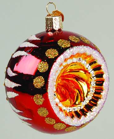 Traditional Shapes Swirled Reflector-Red - No Box