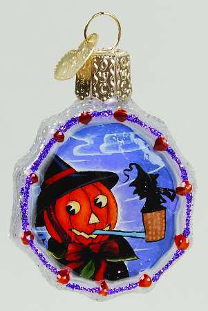 Inside Art-Halloween Pumpkin Witch Spider Web - Boxed