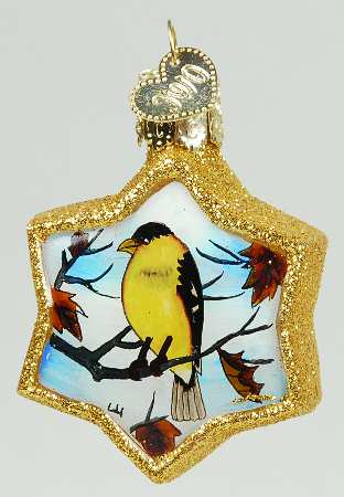 Inside Art Goldfinch On Star - With Box Bx1604