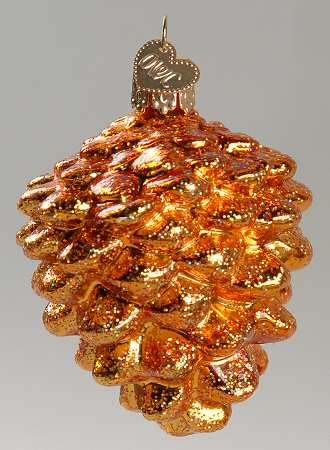 Trees & Cones & Wreaths Brilliant Pine Cone-Yellow - No Box