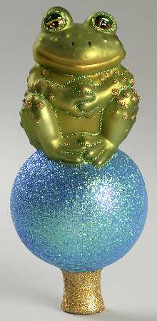 Tree Toppers Sitting Frog Tree Topper - Boxed