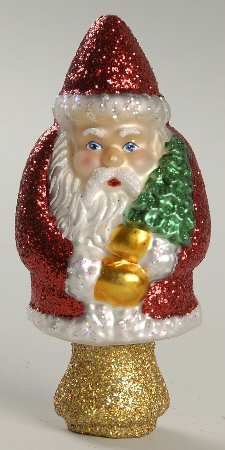 Tree Toppers Mini Santa Tree Topper - Boxed