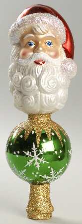 Tree Toppers Santa Head Tree Topper - Boxed