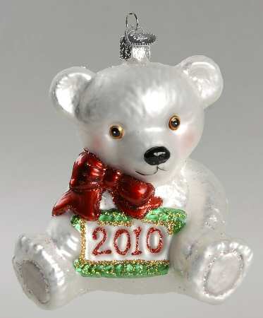 Dated Ornaments 2010 Teddy Bear - No Box