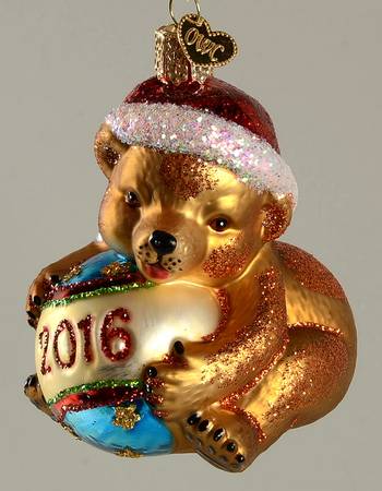 Dated Ornaments 2016 Playful Cub - No Box