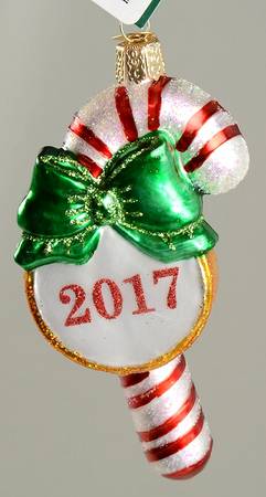 Dated Ornaments 2017 Candy Cane - No Box