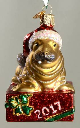 Dated Ornaments 2017 Holiday Walrus - No Box