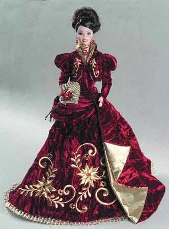 Holiday Barbie-Porcelain by Mattel