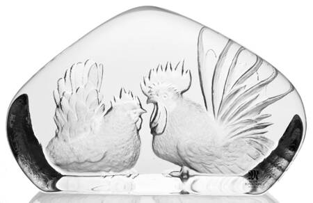 Birds Rooster And Chicken - Boxed by Mats Jonasson