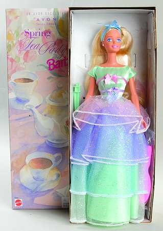 Avon Barbie Spring Tea Party-Blonde - No Box