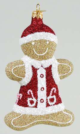 Mattarusky Ornaments Gingerbread Boy-Candy Cane - Boxed