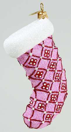 Mattarusky Ornaments Stocking-Pink - Boxed