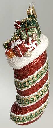 Mattarusky Ornaments Filled Stocking-Green - No Box