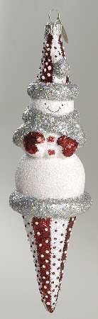 Mattarusky Ornaments Charlie On Cone Polka Dot - No Box
