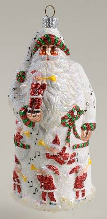 Mattarusky Ornaments Santa With Musical Elves - Boxed