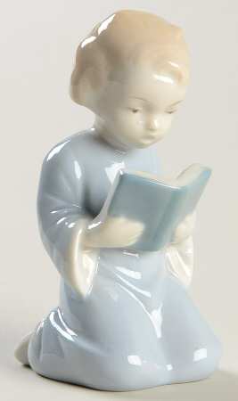 Metzler & Ortloff Figurines Child Kneeling Holding Book - No Box