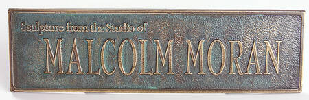 Advertising Signs Sculture From The Studio Of Malcolm Mora - Bronze Advertising Sign