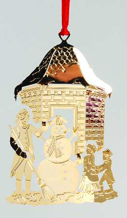 Mount Vernon Annual Christmas Ornament Schoolhouse After A Snowfall - Boxed