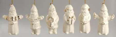 Holiday Splendor Santa-Set Of 6 - Boxed