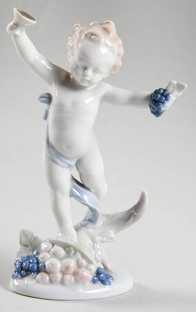 Four Seasons-Cherubs Autumn-Cherub On Counucopia - No Box