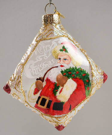 Inside Art Smoke Wreath Santa - With Box Bx714