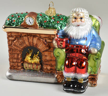 Sapphire Collection Santa At Hearth - No Box