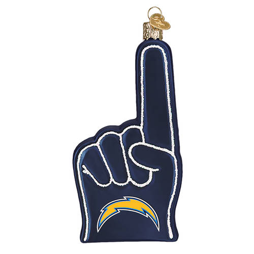 NFL Ornaments Los Angeles Chargers Foam Finger - Boxed