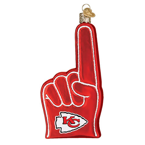 NFL Ornaments Kansas City Chiefs Foam Finger - Boxed