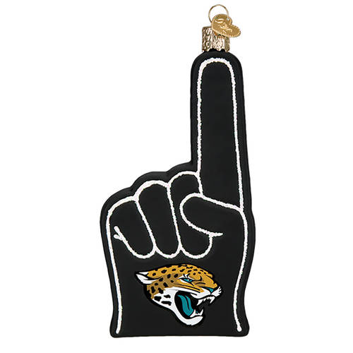NFL Ornaments Jacksonville Jaguars Foam Finger - Boxed
