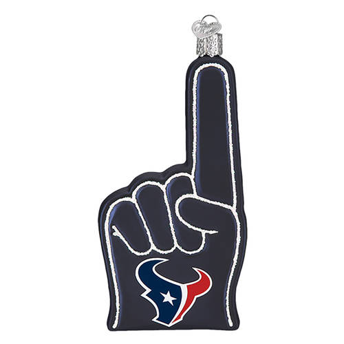 NFL Ornaments Houston Texans Foam Finger - Boxed