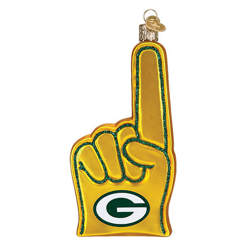 NFL Ornaments Green Bay Packers Foam Finger - Boxed
