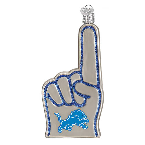 NFL Ornaments Detroit Lions Foam Finger - Boxed