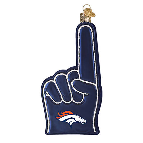 NFL Ornaments Denver Broncos Foam Finger - No Box