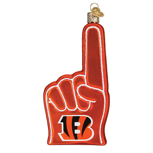 NFL Ornaments Cincinnati Bengals Foam Finger - Boxed