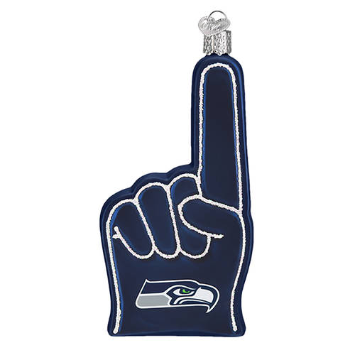 NFL Ornaments Seattle Seahawks Foam Finger - Boxed