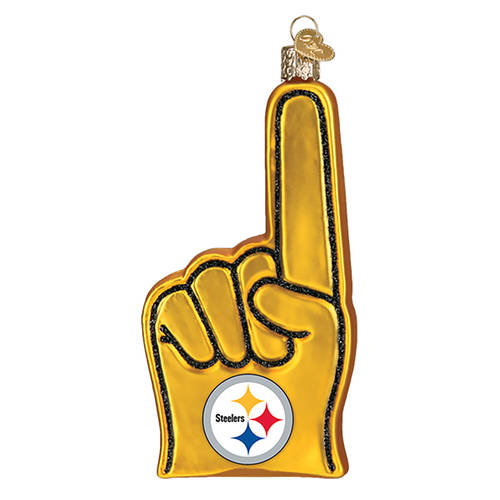 NFL Ornaments Pittsburgh Steelers Foam Finger - No Box