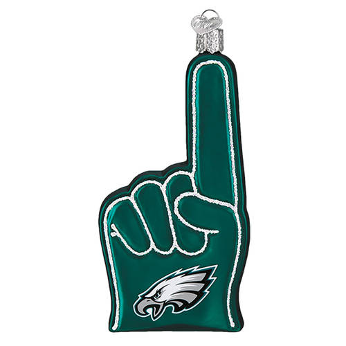 NFL Ornaments Philadelphia Eagles Foam Finger - Boxed
