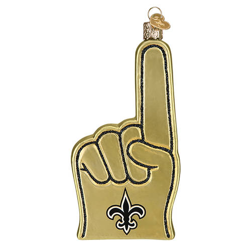 NFL Ornaments New Orleans Saints Foam Finger - No Box