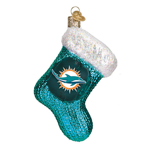 NFL Ornaments Miami Dolphins Stocking - No Box