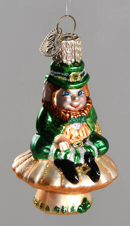 St Patrick's Day Leprechaun On Toadstool - No Box