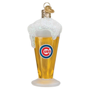 MLB Ornaments Glass Of Beer-Chicago Cubs - Boxed