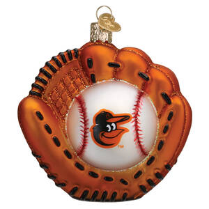 MLB Ornaments Mitt - Baltimore Orioles - Boxed