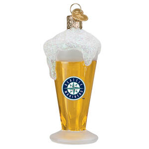 MLB Ornaments Glass Of Beer-Seattle Mariners - Boxed