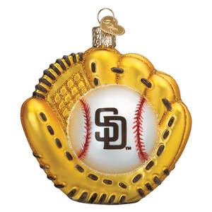 MLB Ornaments Mitt -San Diego Padres - Boxed