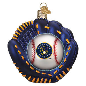 MLB Ornaments Mitt - Milwaukee Brewers - Boxed