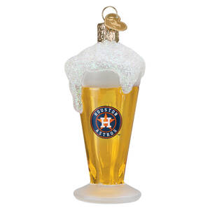 MLB Ornaments Glass Of Beer-Houston Astros - Boxed