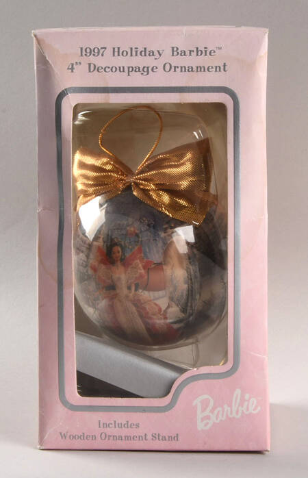 Christmas Ornaments Holiday Barbie Decoupage Ball - Boxed by Matrix
