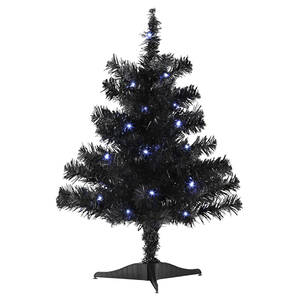 Gumdrops Halloween Mini Black Tree - Pre-Lit - Display Stand