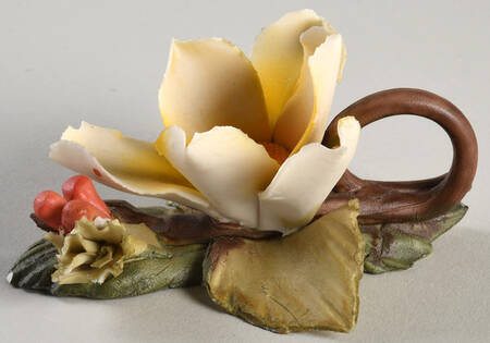 Capodimonte Flowers Yellow Flower - No Box