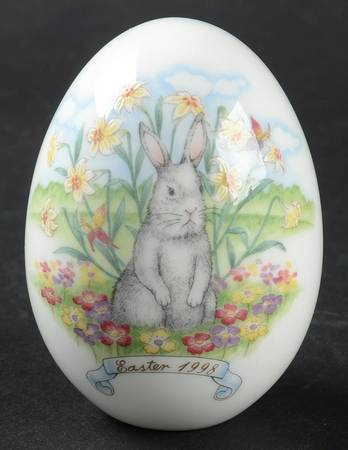 Noritake Easter Egg Rabbit And Flowers Without Stand - No Box